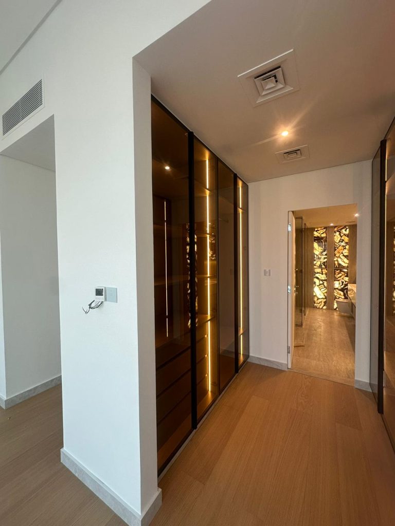Projects We Have Done 24 Backlit precious stone feature at Canal Front CF09A by ASM Interiors Dubai