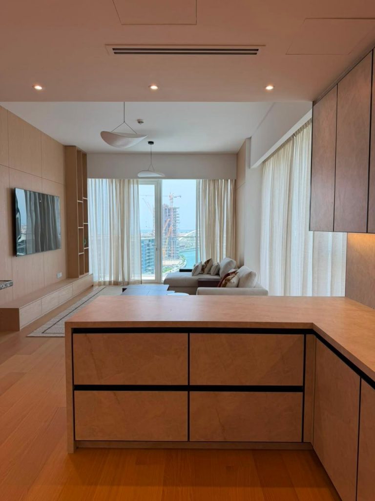 Projects We Have Done 44 Kitchen marble detail at Canal Front CF09A by ASM Interiors Dubai