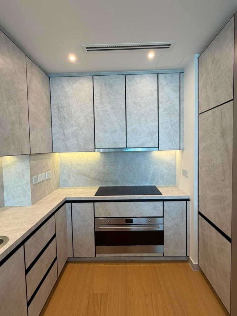 Projects We Have Done 31 Luxury marble-cladded kitchen renovation at Canal Front CF09A by ASM Interiors Dubai