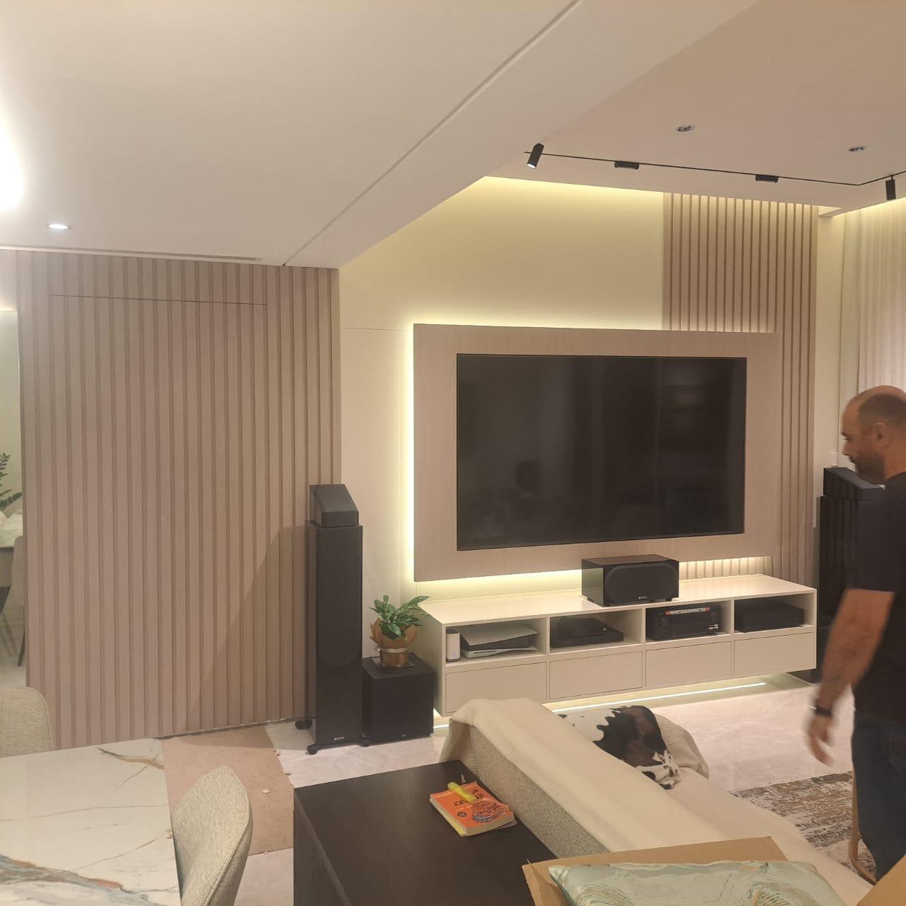 TV Walls & Media Walls 6 Storage Media Units by ASM Interiors Dubai