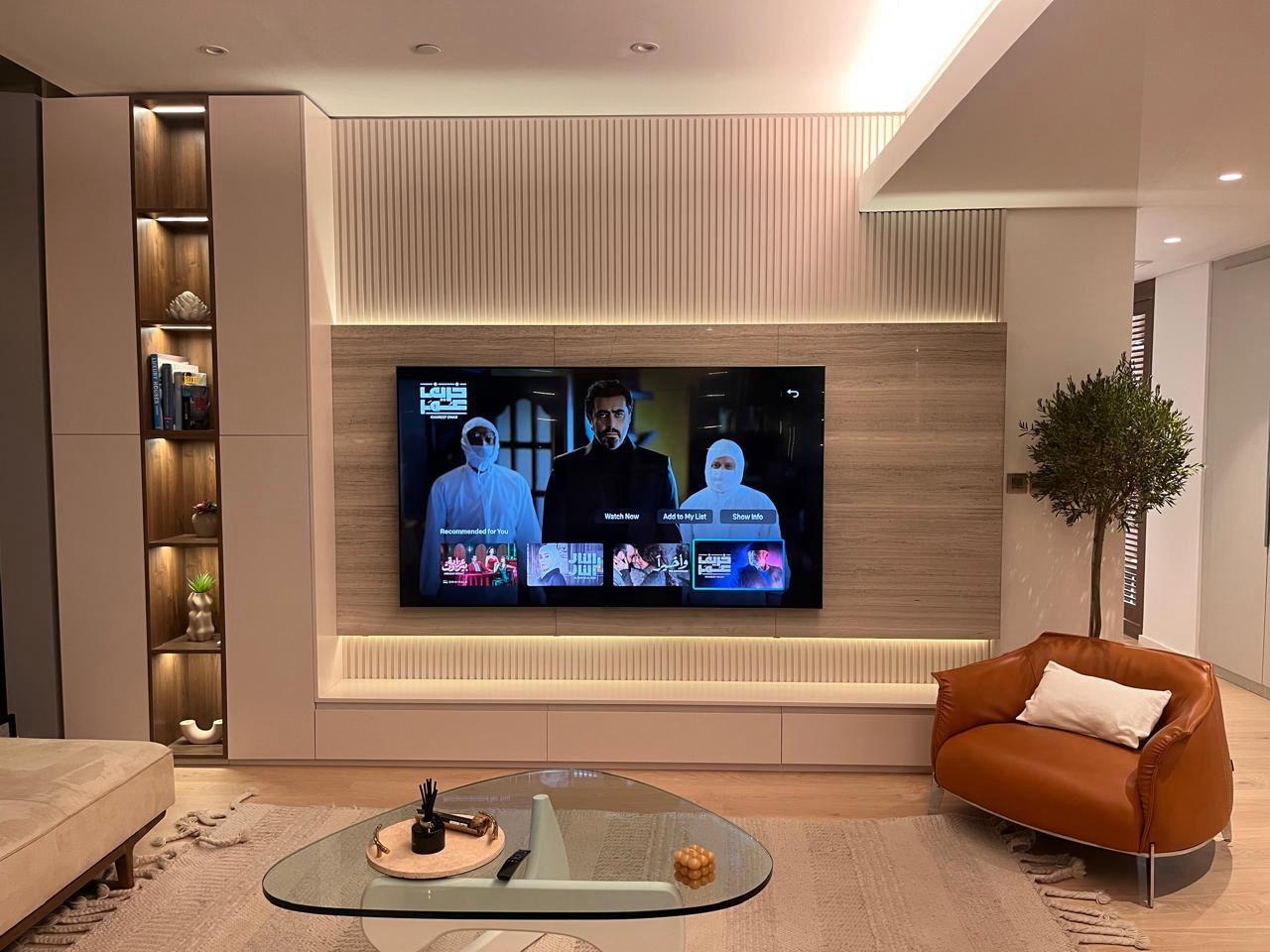 TV Walls & Media Walls 1 Floating TV Units by ASM Interiors Dubai