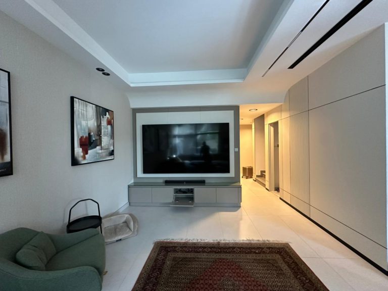 Projects We Have Done 82 Floating TV media wall for a private villa in Dubai by ASM Interiors