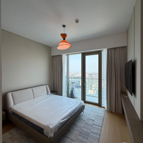 Completed bedroom renovation at Canal Front Residence Dubai